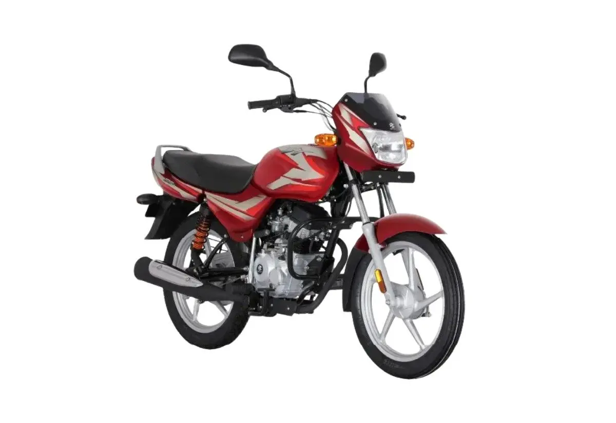 bajaj ct 100 es flame red