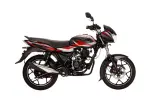 bajaj discover 110 disc ebony black red decal