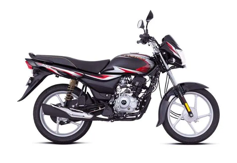 bajaj platina 100 es red