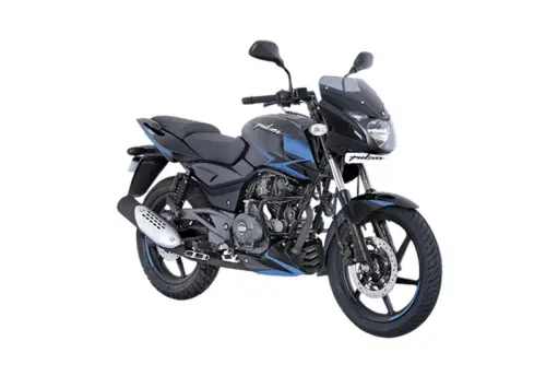 bajaj pulsar 150 metallic black blue