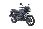 bajaj pulsar 150 metallic black blue