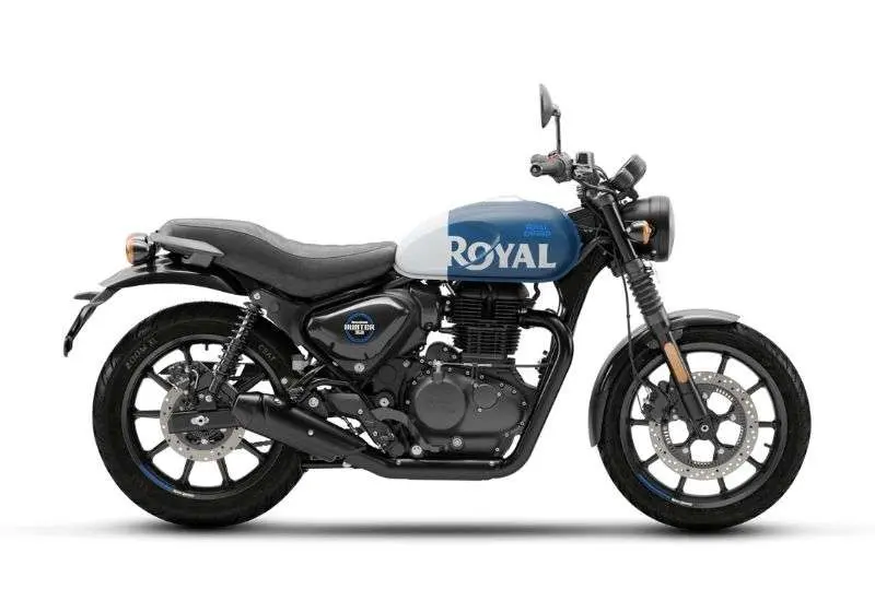 royal enfield hunter 350 rebel blue