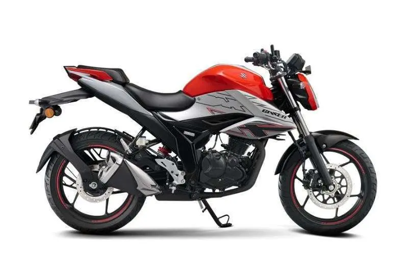 suzuki gixxer orange silver