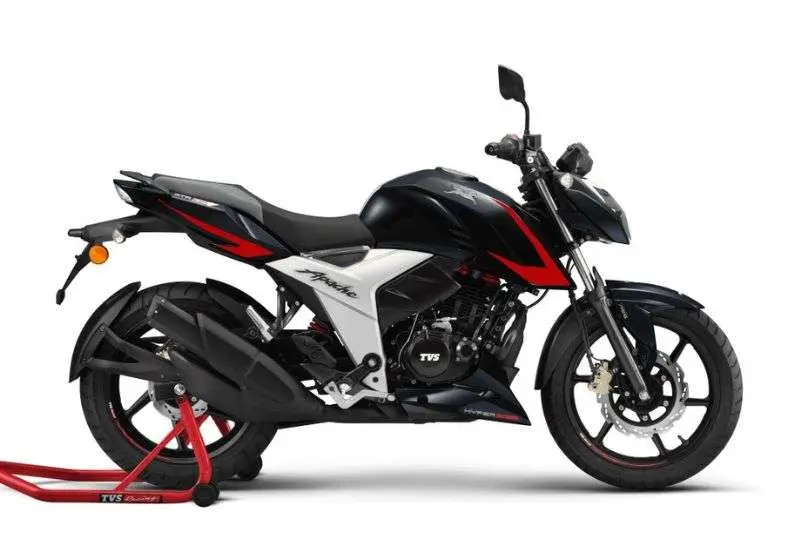 tvs apache 4v knight black