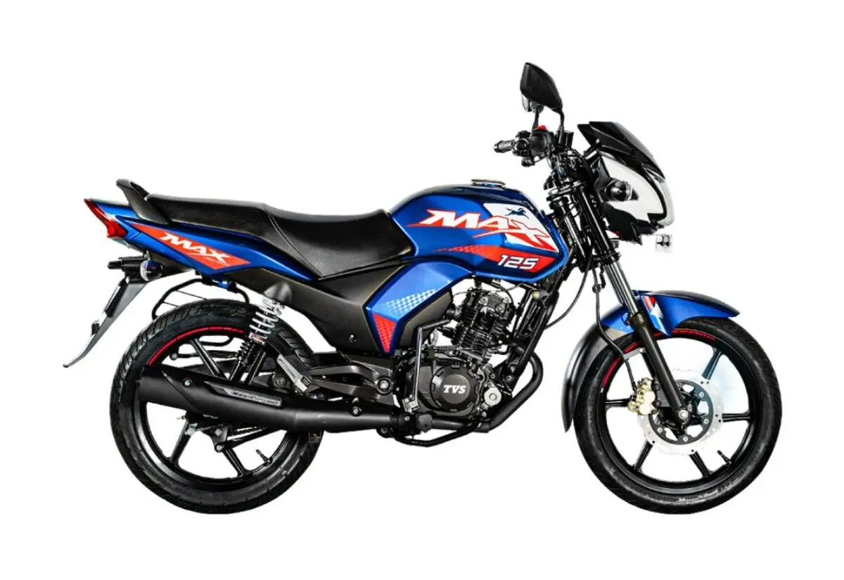 tvs max 125 mount blue
